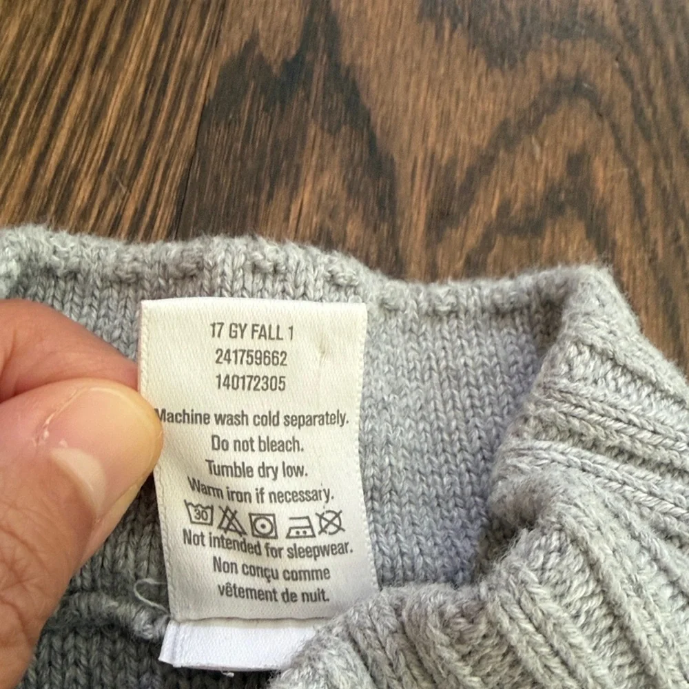 Gymboree Striped Quarter Botton Sweater Sz S (5-6)